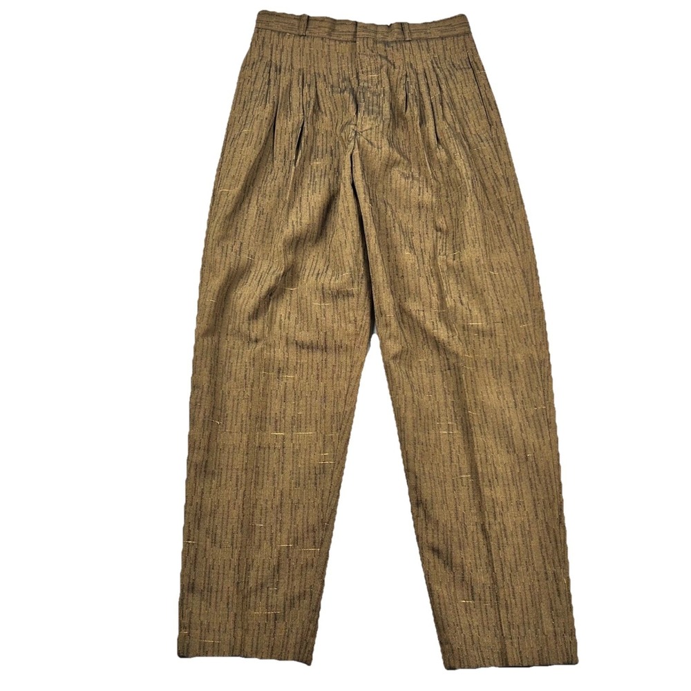 Vintage Florenzi Pants Mens 31x34 fits 30x31 Hollywood Slub Tapered Trouser 80s